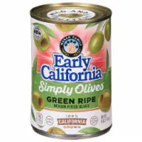 Early California Simply Green Ripe Medium Pitted California Olives 6 oz