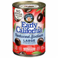 Early California® Reduced Sodium Large Black Olives 6 oz