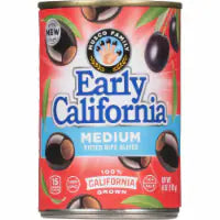 Early California® Medium Pitted Black Ripe Olives 6 oz