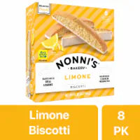 Nonni's Limone Biscotti Cookies 8 ct / 6.88 oz