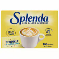 Splenda® Zero Calorie Sweetener Packets 100 ct
