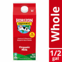 Horizon Organic Vitamin D Whole Milk - Vitamin D Milk 1/2 gal