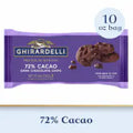 Ghirardelli Premium Baking 72% Cacao Dark Chocolate Chips 10 Ounces
