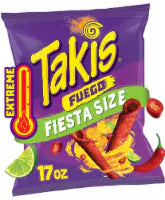 Takis Fuego Hot Chili Pepper & Lime Rolled Tortilla Chips 17 oz
