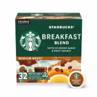 Starbucks® Breakfast Blend Medium Roast K-Cup Coffee 32 Pods