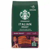 STARBUCKS Italian Roast Dark Roast Ground Coffee 1.125 LB