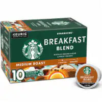 Starbucks® Breakfast Blend Medium Roast K-Cup® Coffee Pods 10 pk / 4.4 oz