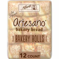 Alfaro's Artesano White Bakery Rolls 12 pc / 18 oz