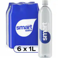 Smartwater® Vapor Distilled Electrolyte Premium Bottled Water 6 bottles / 33.8 fl oz