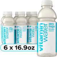 vitaminwater® Zero Sugar Squeezed Lemonade Flavored Water Beverage Bottle 6 bottles / 16.9 fl oz
