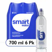 Smartwater® Vapor Distilled Electrolyte Enhanced Bottled Water 6 bottles / 23.7 fl oz