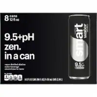 Smartwater® Alkaline With Antioxidant Water Cans 8 pk / 12 fl oz
