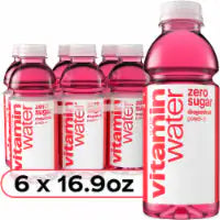 vitaminwater® Power-C Dragonfruit Zero Sugar Flavored Bottled Water Beverages 6 pk / 16.9 fl oz