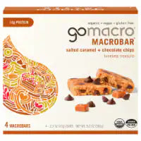 GoMacro® Salted Caramel and Chocolate Chip MacroBar® 4 ct / 2.3 oz