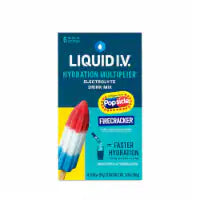 Liquid I.V. Hydration Multiplier Electrolytes Popsicle Firecracker Drink Mix Packets 6 count