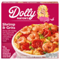 Dolly Parton's Shrimp & Grits With Cheese Tomatoes Scallions and Spicy Sauce Frozen Meal 11 oz
