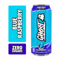 Ghost Zero Sugar Blue Raspberry Energy Drink Can 16 fl oz