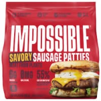 Impossible® Plant-Based Frozen Savory Sausage Patties 8 ct / 12.8 oz
