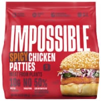 Impossible® Plant-Based Frozen Spicy Chicken Patties 5 ct / 2.7 oz
