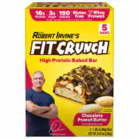 Robert Irvine's Fit Crunch® Chocolate Peanut Butter Protein Bars