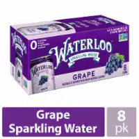 Waterloo Grape Sparkling Water 8 pk / 12 fl oz