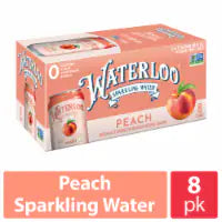 Waterloo Peach Sparkling Water - 8pk / 12 fl oz Cans
