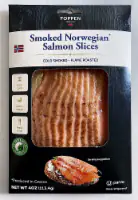 Foppen Smoked Norwegian Salmon Slices Flame Roasted 4oz