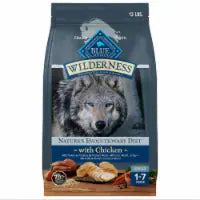 Blue Buffalo Wilderness High Protein Natural Chicken and Wholesome Grains Adult Dry Dog Food 13 lb