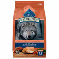 Blue Buffalo Wilderness Large Breed Adult Dry Dog Food Wholesome Grains Natural Ingredients Chicken 24 lb