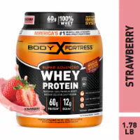 Body Fortress® Super Advanced Strawberry Whey Protein Powder 28.4 oz