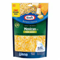Kraft Mexican Style Four Cheese Shredded Cheese 16 Ounce
