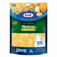 Kraft Mexican Style Four Cheese Blend Shredded Cheese 8 Ounce