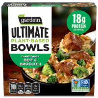 Gardein Ultimate Plant-Based Bowls Be'f and Broccoli, Frozen Meat Alternative 9 OZ