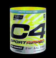 C4® Sport Ripped Arctic Snow Cone Pre-Workout Powder 9.9 oz