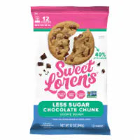 Sweet Loren's Gluten Free & Vegan Less Sugar Chocolate Chunk Cookie Dough 12 oz