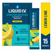Liquid I.V. Hydration Multiplier Electrolytes Lemon Lime Drink Mix Packets 15 count