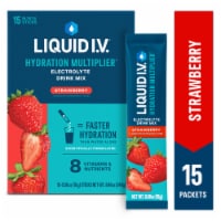 Liquid I.V. Hydration Multiplier Electrolytes Strawberry Drink Mix Packets 15 count
