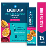 Liquid I.V. Hydration Multiplier Electrolytes Passion Fruit Drink Mix Packets 15 count