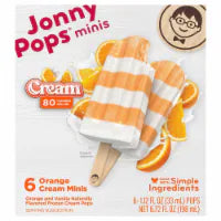 Jonny Pops® Orange Cream Minis Ice Cream Bars 6 ct / 1.12 fl oz
