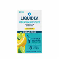 Liquid I.V. Hydration Multiplier Zero Sugar Electrolytes Lemon Lime Drink Mix Packets 6 count