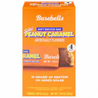 Barebells Salted Peanut Caramel Soft Protein Bars 4 ct / 1.94 oz