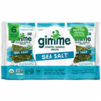 Gimme® Organic Premium Sea Salt Roasted Seaweed Snacks 6 ct / 0.17 oz