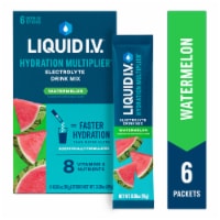 Liquid I.V. Hydration Multiplier Electrolytes Watermelon Drink Mix Packets 6 count