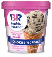 Baskin Robbins Cookies 'n Cream Ice Cream Pint