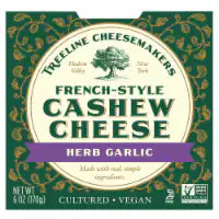 Treeline Treenut Cheese Herb & Garlic Soft French-Style Nut Cheese 6 oz