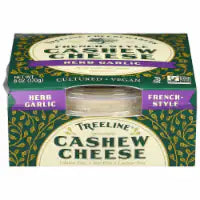 Treeline Treenut Cheese Herb & Garlic Soft French-Style Nut Cheese 6 oz
