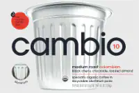 Cambio Roasters Colombian Medium Roast Coffee Pods 10 ct