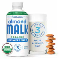 MALK Organic Unsweetened Almond Milk - Dairy Free 28 fl oz