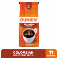 Dunkin’ Colombian Medium Roast Ground Coffee 11 oz