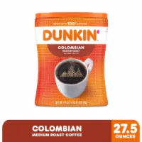 Dunkin’ Colombian Medium Roast Ground Coffee 27.5 oz